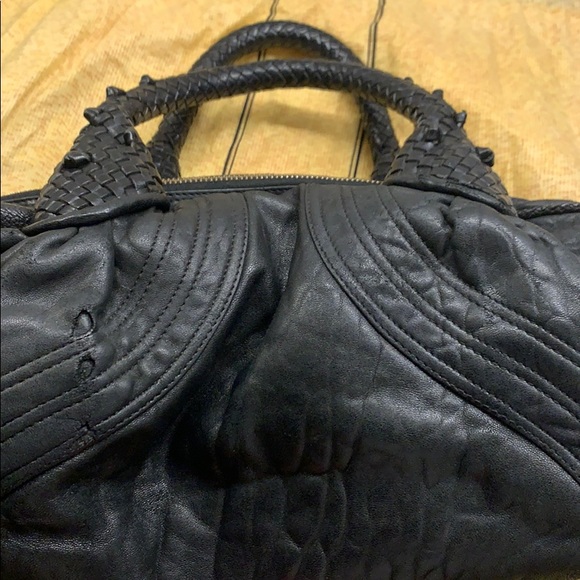 $1595 Fendi Baby Spy BLACK Nappa Leather Bag AUTH - Picture 8 of 13